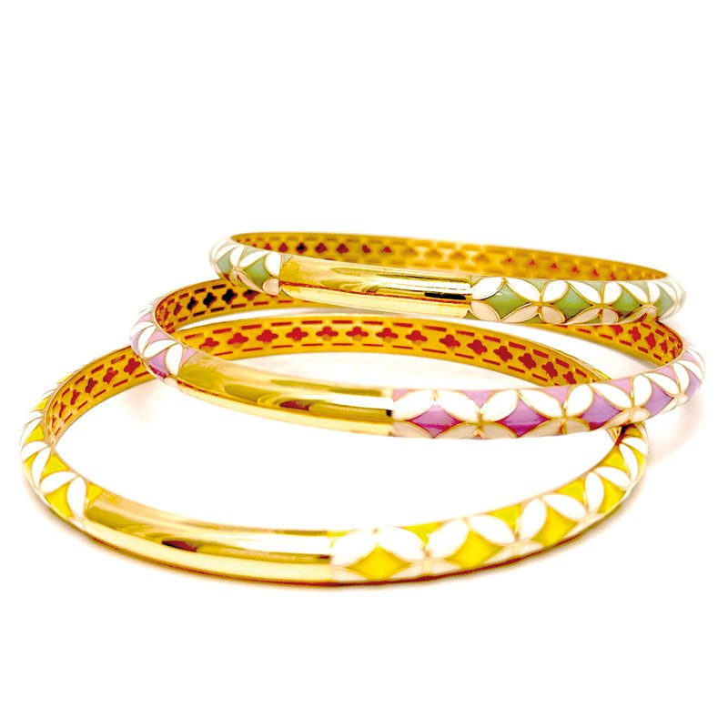 Color Flower Bangle