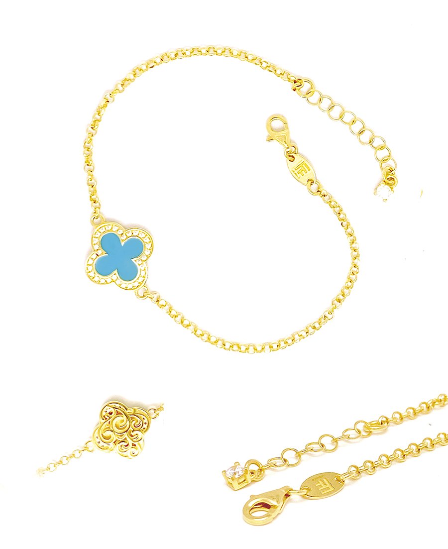 Corinthia Four-Leaf Clover Bracelet