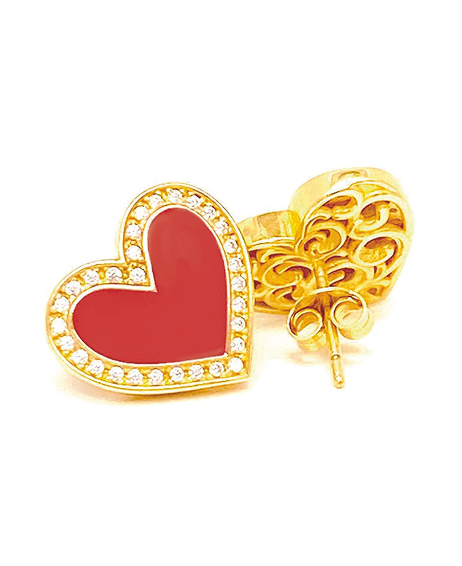 Corinthia Heart Earrings - Image 2
