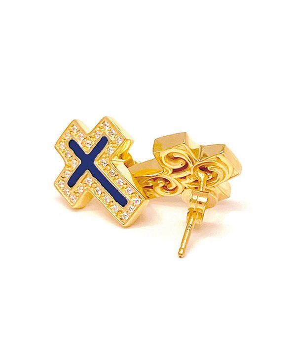 Corinthia Cross Earrings - Image 2