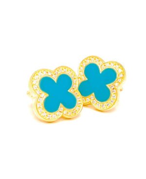 Corinthia Four-Leaf Clover Earrings