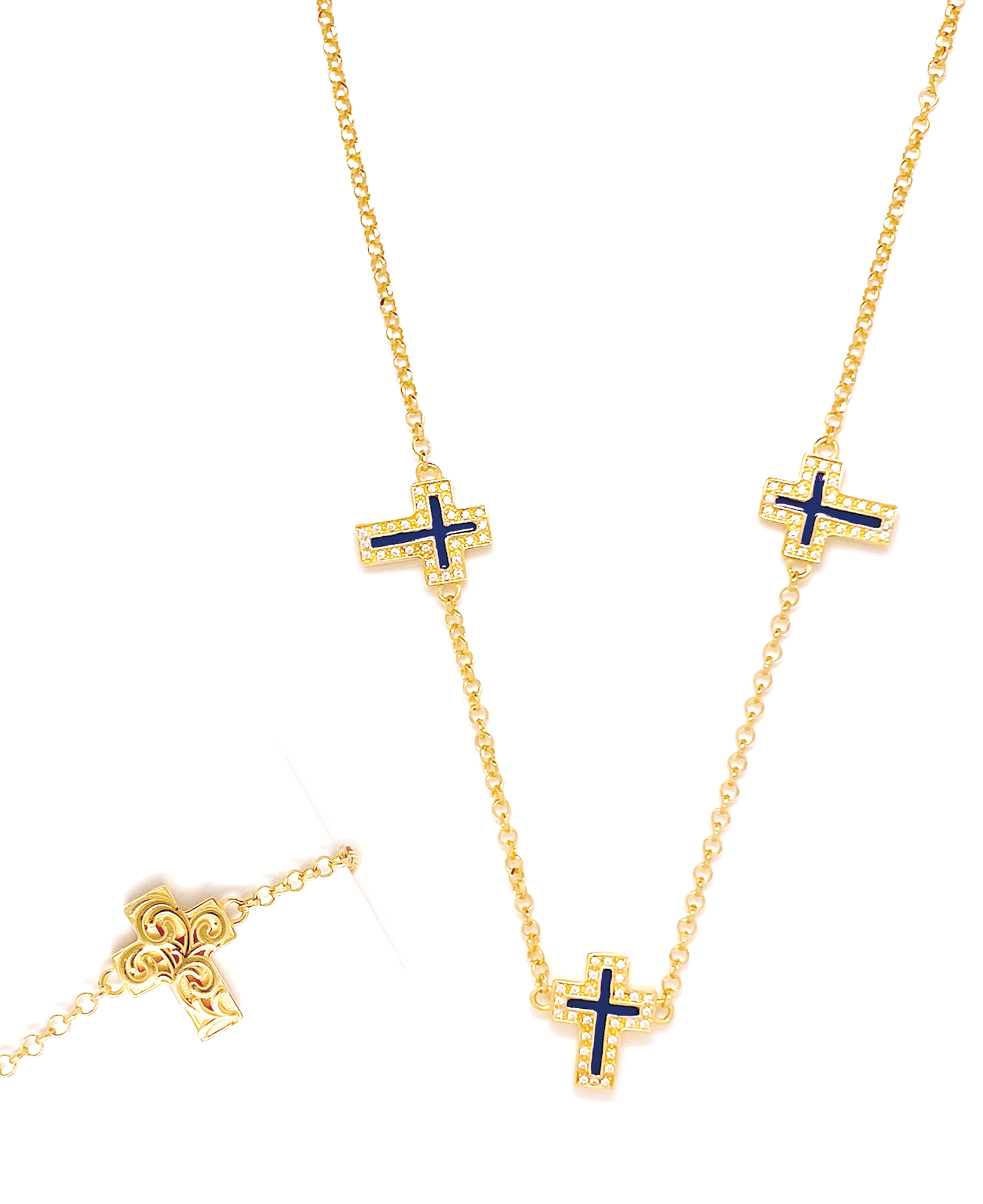Corinthia Cross Necklace