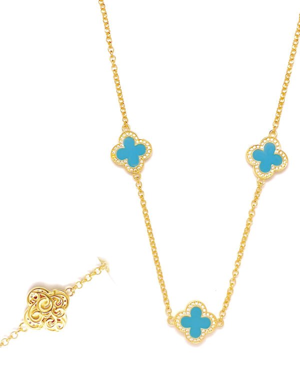 Corinthia Four-Leaf Clover Necklace