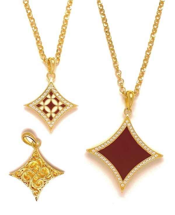 Corinthia Diamond-shaped Pendant