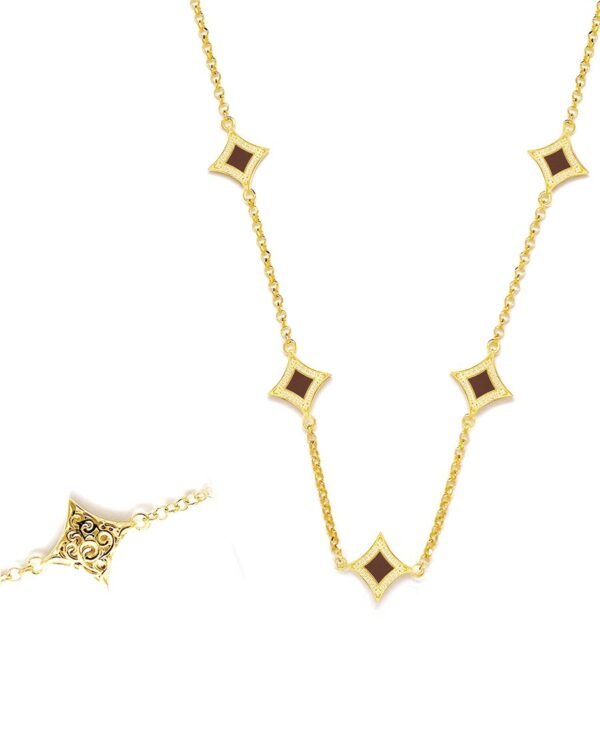 Corinthia Diamond-shaped Necklace